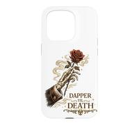 Dapper Til Death Skeleton Rose Gothic Halloween Art Case for iPhone 15 Pro