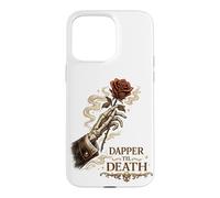 Dapper Til Death Skeleton Rose Gothic Halloween Art Case for iPhone 15 Pro Max