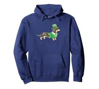 Dapple Dachshund Leprechaun St Patricks Day Green Dog Pullover Hoodie