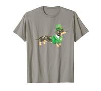 Dapple Dachshund Leprechaun St Patricks Day Green Dog T-Shirt