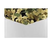 Dappled Sage Black Camo Portable File Organizer with Multiple Pockets, Accordion Expanding Folder for Desk Supplies