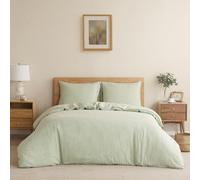DAPU 100% French Linen Duvet Cover 3Pcs Set, 170GSM Linen Bedding, Full/Queen