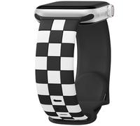 DaQin Checkered Band Compatible with Apple Watch Bands for Women 40mm 41mm 42mm 38mm Men, Cute Soft Silicone Dressy Designer Strap Repalacement Wristbands for iWatch Bands Series 11 10 SE 9 8 7 6 5 4