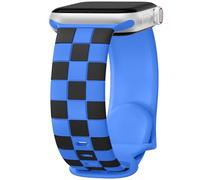 DaQin Checkered Band Compatible with Apple Watch Bands for Women 40mm 41mm 42mm 38mm Men, Cute Soft Silicone Dressy Designer Strap Repalacement Wristbands for iWatch Bands Series 10 SE 9 8 7 6 5 4 3 2