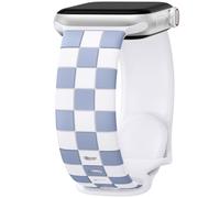 DaQin Checkered Band Compatible with Apple Watch Bands for Women 44mm 45mm 46mm 42mm 49mm Men, Cute Soft Silicone Dressy Sport Strap Repalacement for iWatch Bands Series 10 SE 9 8 7 6 5 4 3 2 Ultra 2
