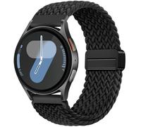 DaQin Magnetic Braided Band Compatible with Samsung Galaxy Watch 7 6 5 4 Band 40mm 44mm, Galaxy Watch 5 Pro/Galaxy Watch 6 4 Classic/Galaxy Watch Active 2, 20mm Stretchy Nylon Strap for Samsung Watch