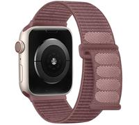 DaQin Nylon Sport Loop Band Compatible with Apple Watch Band 40mm 38mm 41mm 42mm, Soft Breathable Braided Wristbands for iWatch Bands for Women Men Series 10 9 8 7 6 5 4 3 2 1 SE Ultra, SmokyPurple