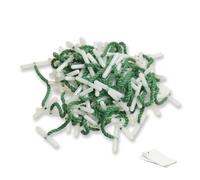 DAQUN 120x76mm Treasury Tags, Treasury Tag Green String with Plastic Ends, Document Fasteners for Office Supplies, Filing, Securing Multi Page Documents
