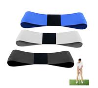 DAQUN 3 Pcs Golf Swing Band, Golf Training Aid, Connection Band with Adjustable Resistance - Posture Correction Swing Trainer for Men Women Kids, Indoor/Outdoor Equipment (Black, Blue, White)