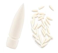 DAQUN 30 Pcs Acrylic Paint Marker Replacement Tips, Assorted Nibs for Refillable Brush Pens, White Acrylic and Drawing Supplies