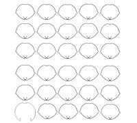DAQUN 30 Pcs Downlight Spring Clips, GU10 MR16 Retaining Spring Clips Lamp Replacement for 50mm LED Holders