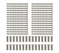 DAQUN 30 Pcs M4 Screws for Door Handles, Door Handle Screws Stainless Steel M4x16mm 30 Pcs Through Fixing Bolts for Cabinet Drawers, Furniture Hardware, Metric Thread Machine Fasteners