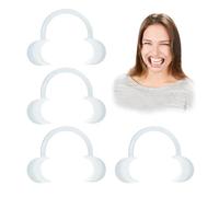 DAQUN 4 Pcs Re-usable Mouth Opener for Teeth Whitening & Dental Care, C-Shaped Cheek Retractors, Mouth Opener for Teeth, Dental Tools for Adults, Whitening Kit Accessories