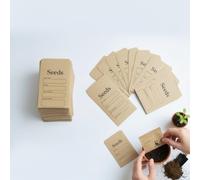 DAQUN 50 Pcs Seed Envelopes, Small Brown Envelopes for Money, Seeds, Parts, Crafts and Gifts