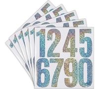 DAQUN 6 Pcs Bin Stickers, Numbers for Bins, House Number Bin Stickers, for Outside, Doors