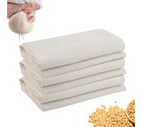 DAQUN 6 Pcs Cheese Cloths for Straining, 50x50cm Cheesecloth Cheese Straining Muslin Cloth Cloths for Cooking, Juicing Butter, Nut Milk, Yogurt Strainer