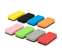 DAQUN 8 Pcs Whiteboard Eraser, White Board Eraser Magnetic, Felt Pad Dry Erase Board Cleaner for Classroom Office, Teacher Supplies Board Accessories