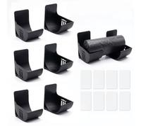DAQUN Self-Adhesive Bag Dispenser 4 Pairs, Wall Mount Holder for Kitchen Wrap & Trash Bags, No Punching Installation