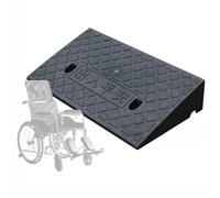 DAQXYH 1" 2" 3" 4" 5" 6" 7" 8" Rise Threshold Ramp For Wheelchair Mobility, Heavy Duty Driveway Curb Ramps High Load, Non-Slip Kerb Ramps For Walker/Cart/Scooter(Black,49x27x11cm)