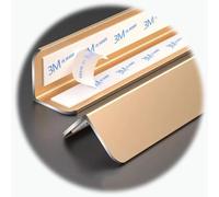 DAQXYH 2.6ft 3.3ft Edging Trim Strip For Wall Edge Corner, Aluminium Alloy Self Adhesive Corner Trim Moulding Inside & Outside, Metal Corner Protector Width 1.2in(Gold,80 cm (32 inch))