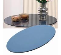 DAQXYH Blue Thickened Glass Table Top 15-40inch Heavy Duty Tempered Glass Smooth Glass Tabletop For Home Kitchen Hotel Restaurant(75cm/30in)