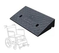 DAQXYH Lightweight Portable Kerb Ramps 3-14.5cm Rise, Non-Slip Plastic Step Ramp Vehicle Ramps With Bolts, Car Curb Ramp High Load(Black,49x38x14.5cm)