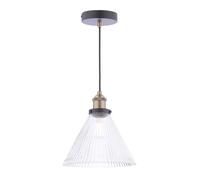 Dar Ambre Ceiling Pendant Light - Antique Brass