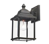 Dar Doyle Outdoor Wall Light - Black & Gold