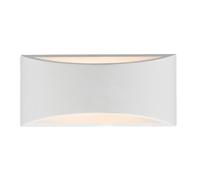 Dar Lighting Dar Hove Large 2 Light Ceramic Wall Washer with White Plaster Finish