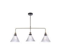 Dar Ambre Bar Ceiling Pendant Light - Antique Brass