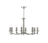 Dar Lighting Dar Ambassador 8 Light Ceiling Fitting in Satin Chrome Finish