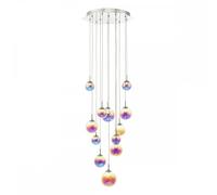 Dar Lighting Dar Cesario 12 Light LED Cluster Ceiling Pendant In Polished Chrome Finish