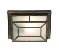 Dar Lighting Dar Trent Single Light External Fitting in a Black Gold Finish