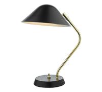 dar lighting ERN4122 Erna 1 Light Table Lamp Black