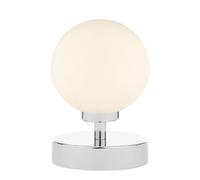 dar lighting ESB4150-02 Esben Touch Table Lamp Polished Chrome with Opal Glass