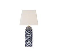 dar lighting MYS4223 Mystic Table Lamp Blue and White Base Only