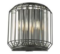 Dar Naeva 2 Light Wall Light - Matt Black