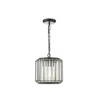 Dar Naeva Crystal Pendant Light - Black