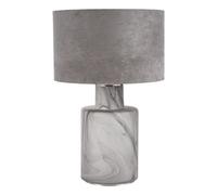 DAR Wanda Table Lamp Smoked Glass With Shade