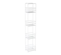 Dara 4 Tier White Rectangle Storage Caddy Premier Housewares White One Size