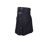 Tartan Hybrid Utility Kilts for Men Highland Scottish Traditional Poly Viscose Wedding Dress Casual Party Kilt Royal Stewart Tartan