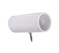 Darameea 3.5mm Stereo Mini Speaker Portable MP3 Music Player Speaker Amplifier Loudspeaker for Mobile Phone PC-White