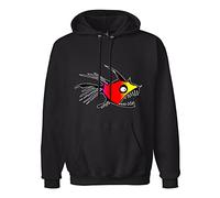 daran Men's Hot 2017 Tuna Cancan1 Heavyweight Hooded 3XL Black
