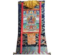 DARANCA TapestrytapestryTibetan Thangka Art - - Eight Medicine Buddhas - High-resolution Digital Giclee Print and Double Layer Hand Framed - Buddhist Tapestry Wall Hanging - 47"×32"(Frame Color 8)