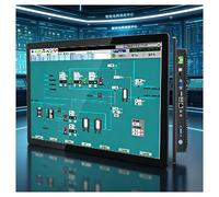 DARBCGH Heavy Duty Industrial Touch Monitor PC, 18.5" All-in-One System, 8GB RAM 256GB SSD, Wide Voltage Input