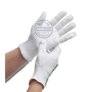 DarBene Cotton Gloves Soft 1 Pair-S, Dermatest: Very Good, 100% Cotton, Jersey Gloves, Fabric Gloves for Hand Masks, Perfect Fit, White