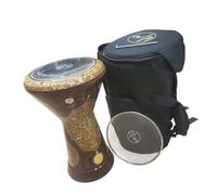 Darbuka derbaki darbouka Sombaty by Gawharet the fan, made in Egypt, made of metal covered with mother of pearl, bone and colored enamel