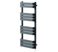 Darby Electric Heated Towel Rail | Anthracite | Mild Steel | 1200mm x 500mm