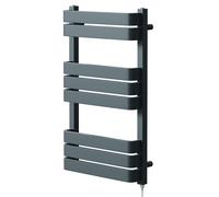Darby Electric Heated Towel Rail | Anthracite | Mild Steel | 850mm x 500mm
