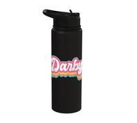 Darby First Name Girl Vintage 70s 80s Personalized Stainless Steel Insulated Water Bottle